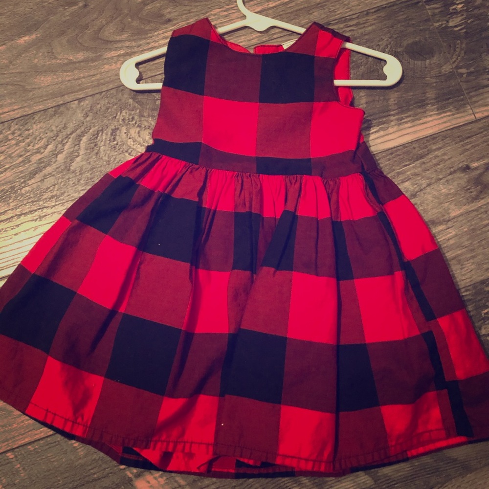 Red and Black Carters Dress 12 Months